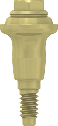 Next 15° Angled Abutment For MIS V3/C1 Implants – Titanium, Cement-Retained, 1mm Gingiva Height – Lot Of 2